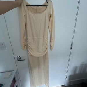 Reformation Yellow Long Sleeve Dress